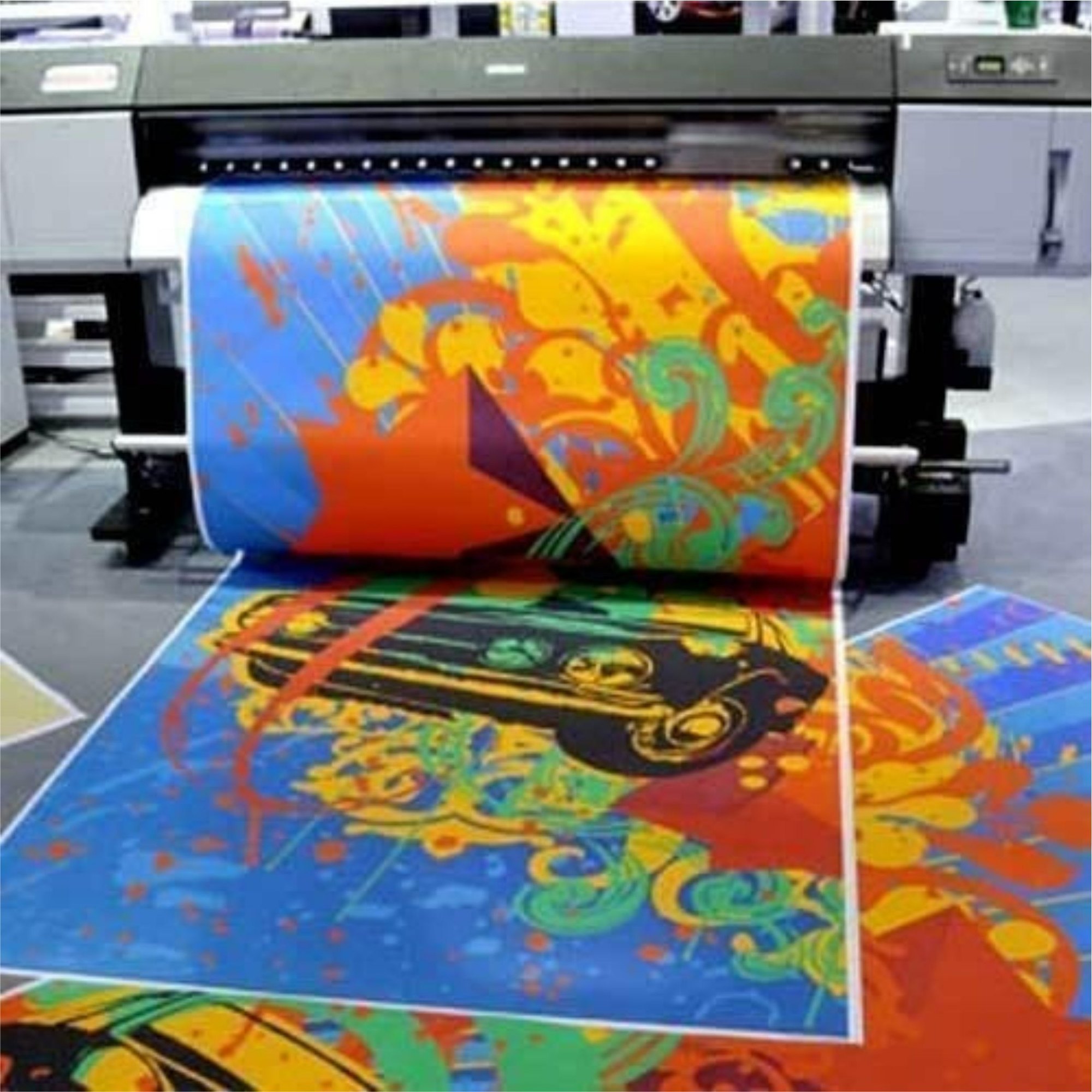 HP latex vinyl printing